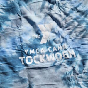 Blue/Gray/White Tie Dye Blanket